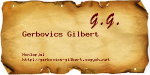 Gerbovics Gilbert névjegykártya